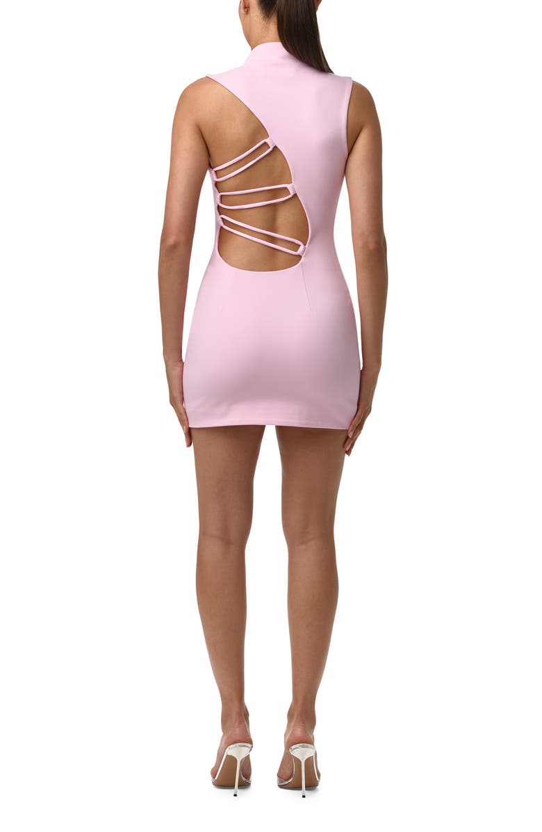 Naked Wardrobe Strappy Back Sleeveless Minidress, Alternate, color, Cotton Candy