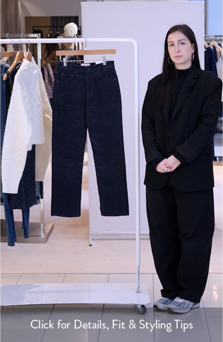 Charlie Corduroy Ankle Straight Leg Pants, sales video thumbnail
