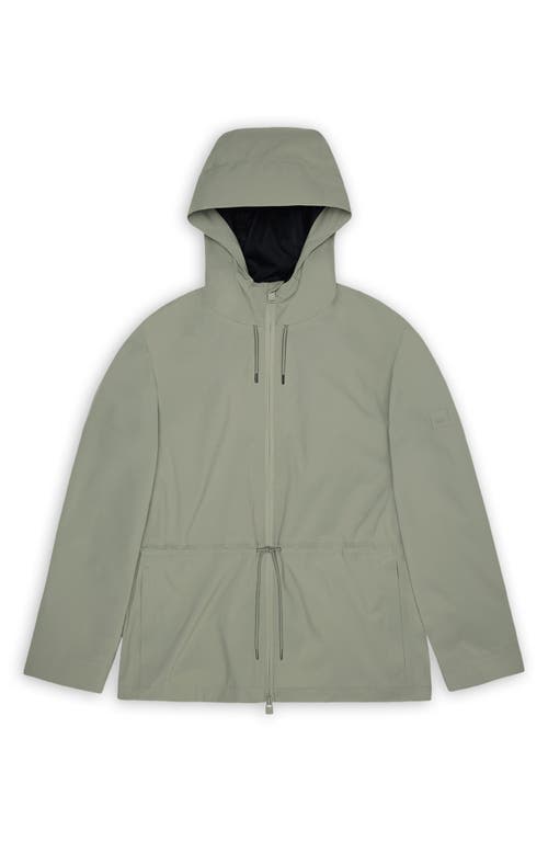 Rains Suva Hardshell Waterproof Hooded Rain Jacket In Green