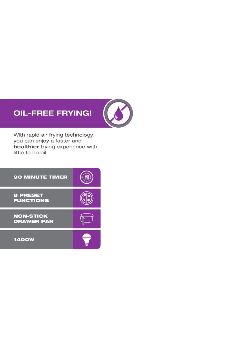 Salton Digital Air Fryer XL, Alternate, color, 