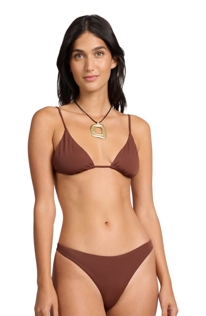 Onia Alexa Bikini Top, Alternate, color, Cappuccino