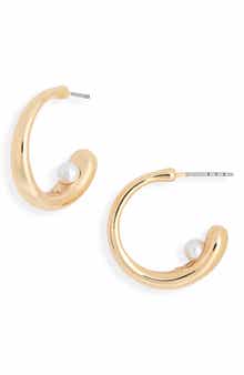 NORDSTROM RACK Floating Hoop Earrings