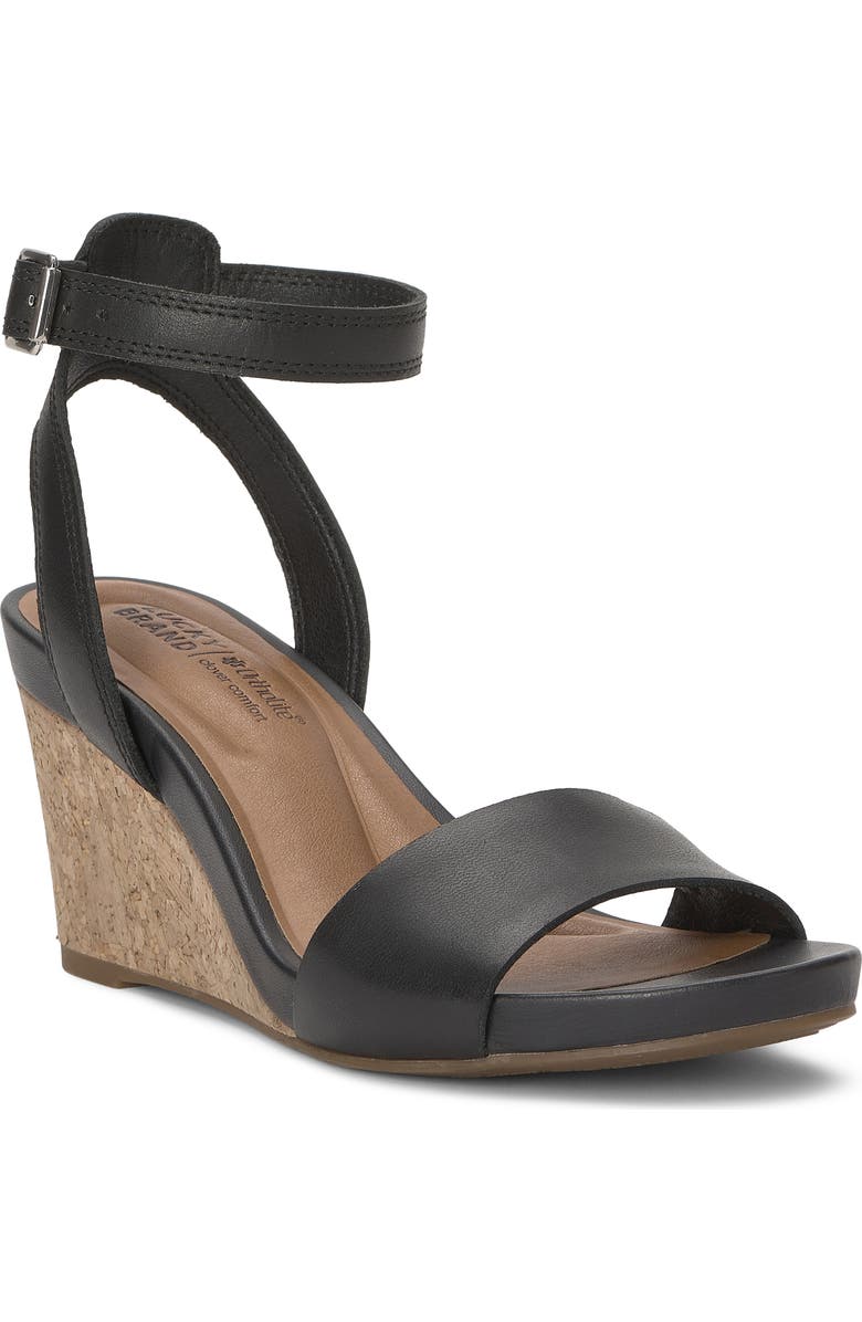 Lucky Brand Lynda Ankle Strap Platform Wedge Sandal, Main, color,