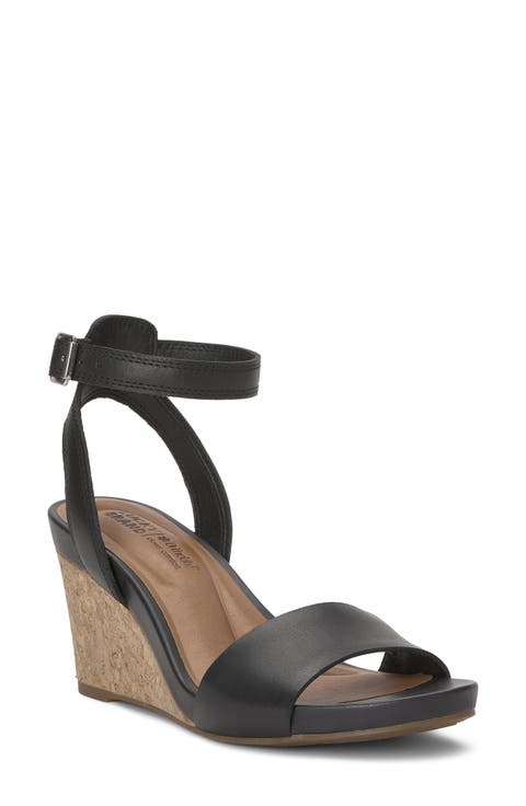 Lynda Ankle Strap Platform Wedge Sandal (Women)