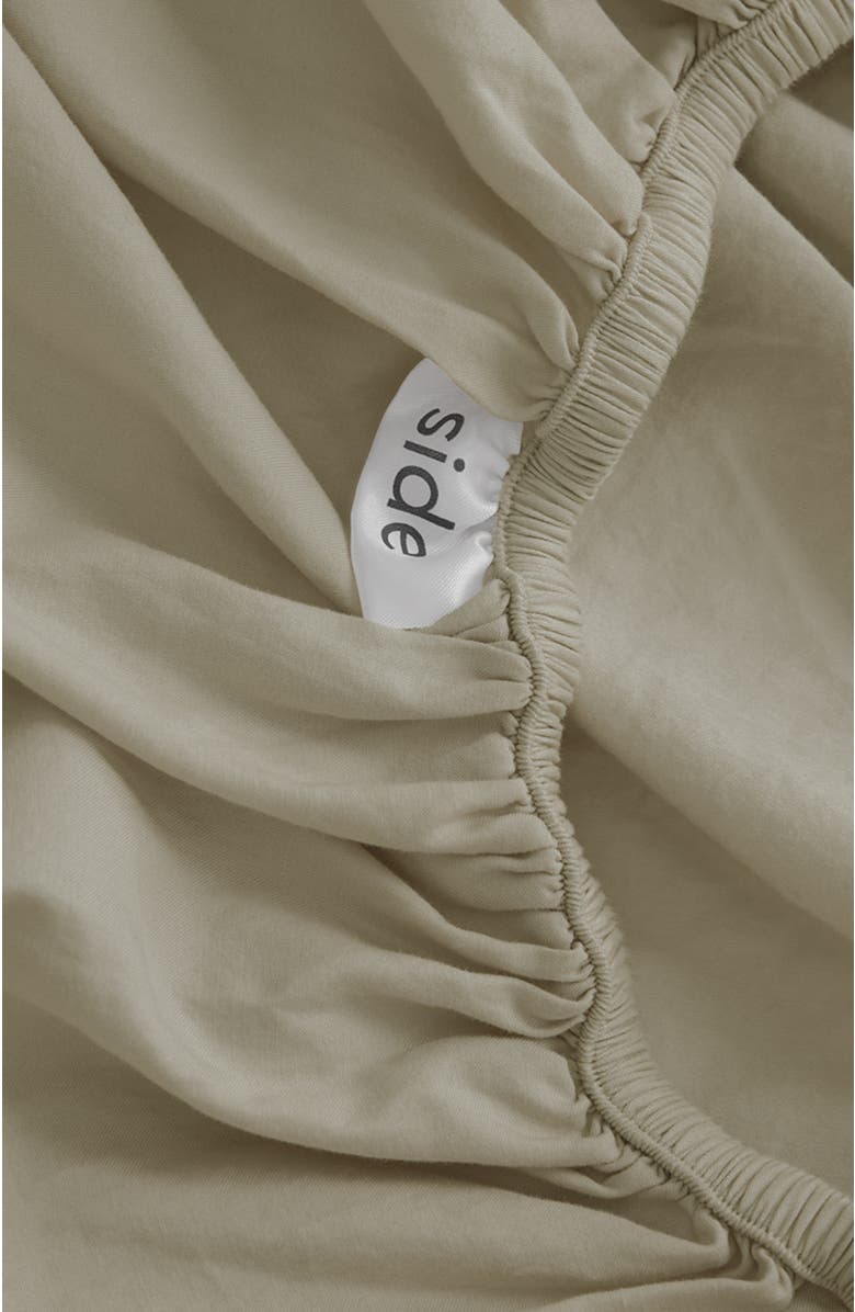 Pact Organic Cotton Organic Room Service Sateen Fitted Sheet, Alternate, color, Spray Green