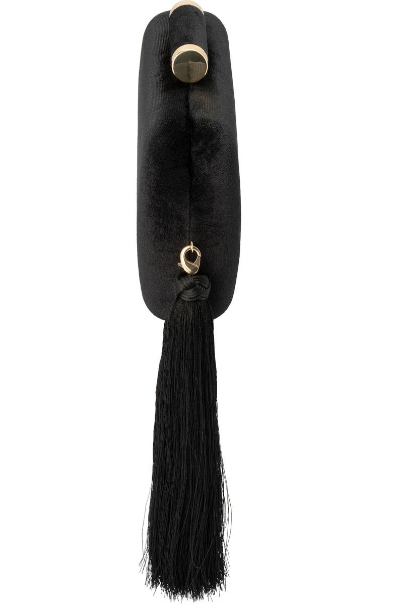 Olga Berg Matilda Velvet Clutch, Alternate, color,