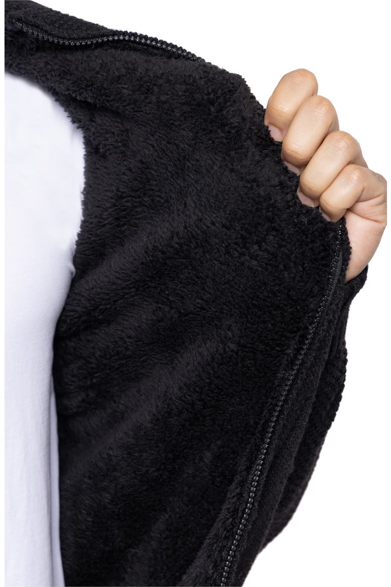 Full Zip Cardigan, Alternate, color, BLACK