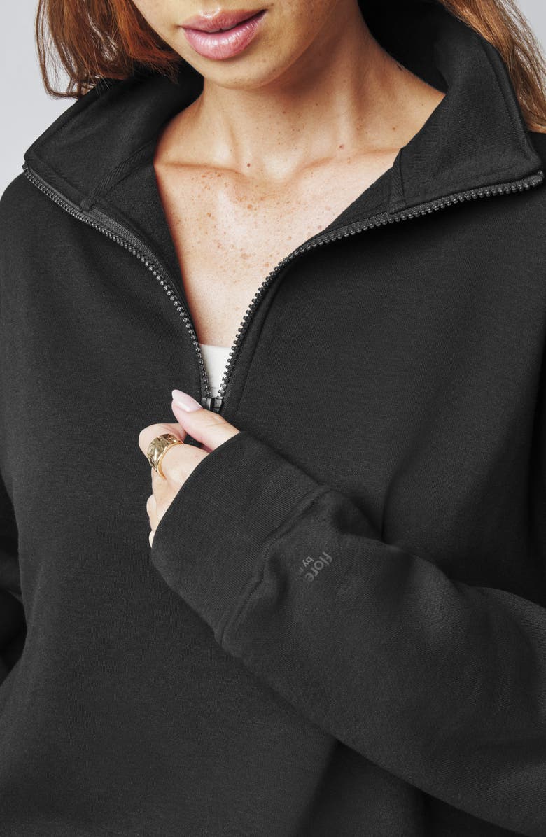 Florence by Mills Cozy Crush Half-Zip Cotton Blend Sweatshirt, Alternate, color,