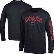 Champion Men's Champion  Black South Carolina Gamecocks Arch Over Logo 2-Hit Long Sleeve T-Shirt