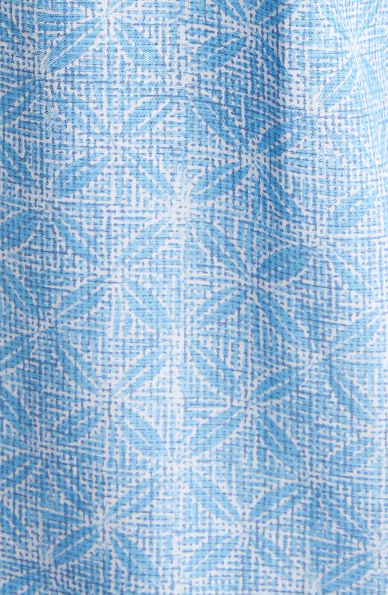 Tommy Bahama Coconut Point Fleur de Geometric Short Sleeve Button-Up Shirt, Alternate, color,