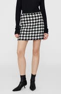 ANINE BING Ada Houndstooth Miniskirt