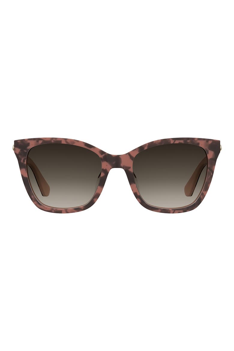 55mm desi oversize sunglasses, Main, color, PINK HAVANA