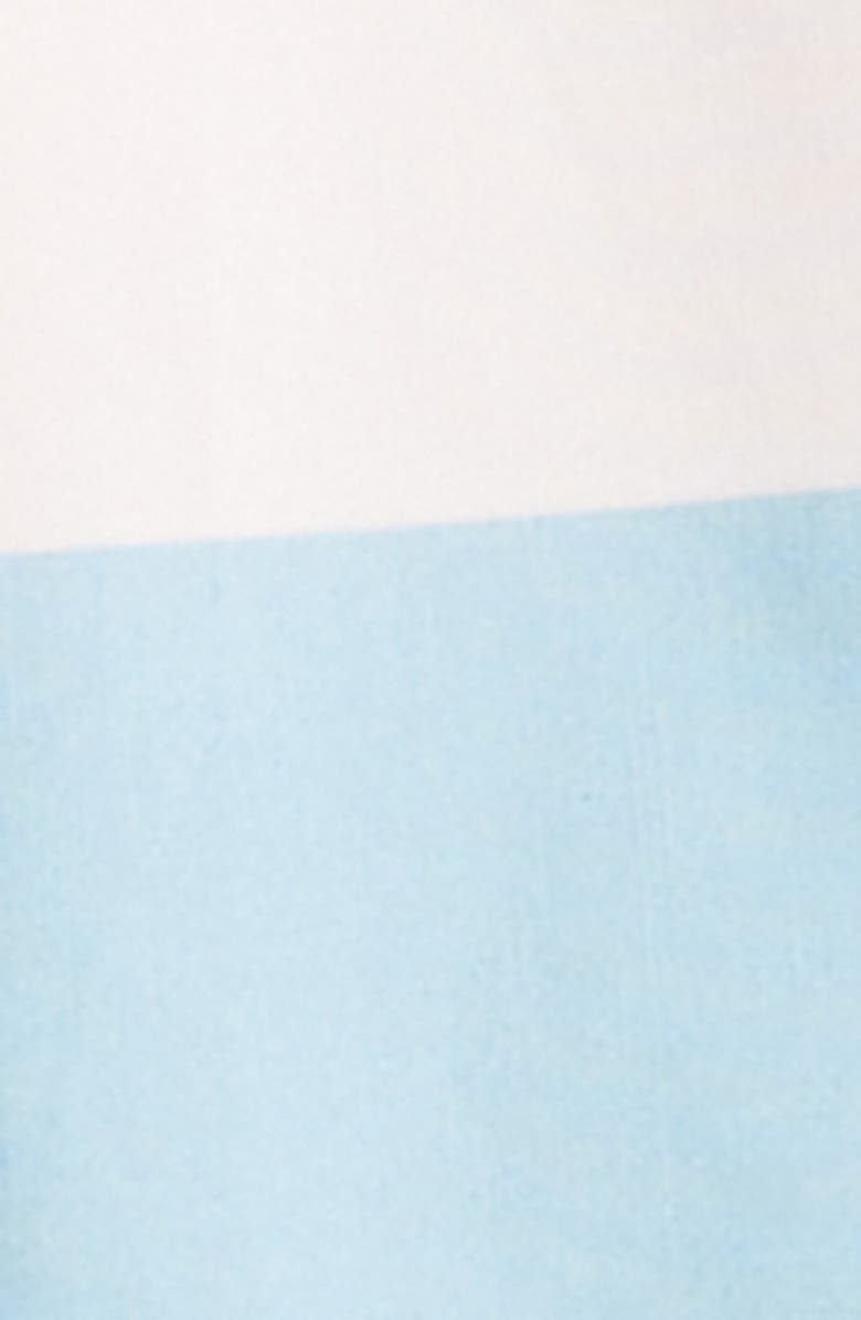 Marimekko Luomus Hennika Colorblock Long Sleeve Cotton Coat Dress, Alternate, color, Red Light Pink Light Blue