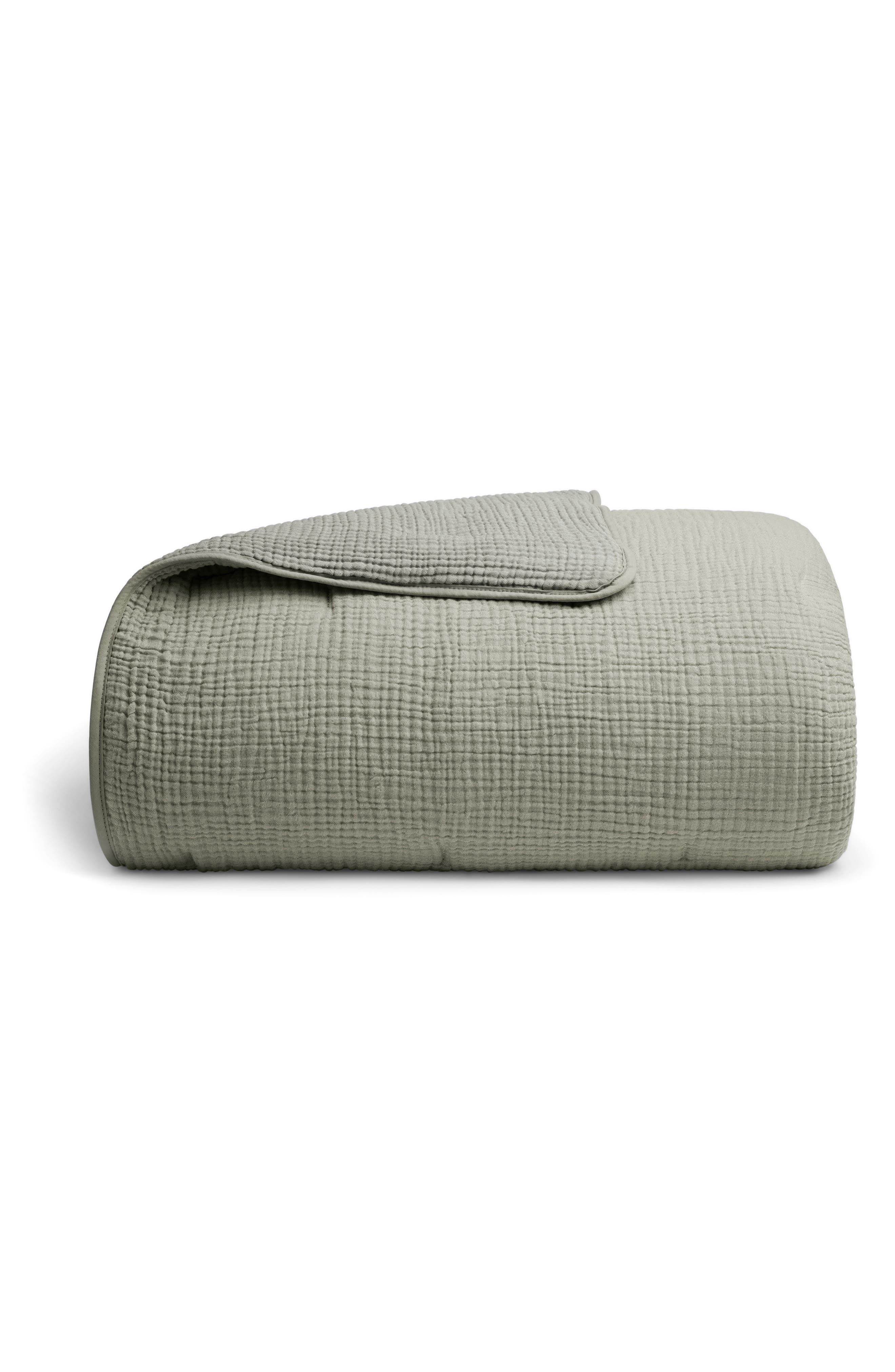 Parachute Cloud Organic Cotton Quilt in Moss 