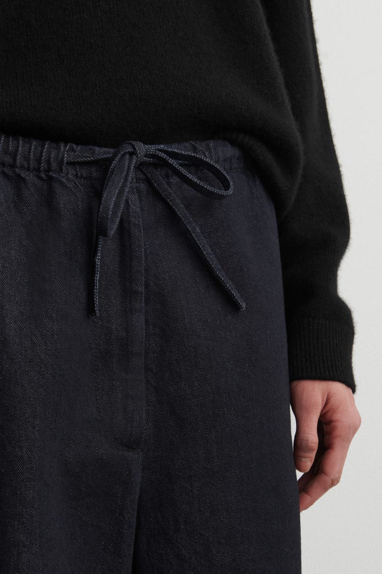 Drawstring Denim Pants, Alternate, color, INDIGO