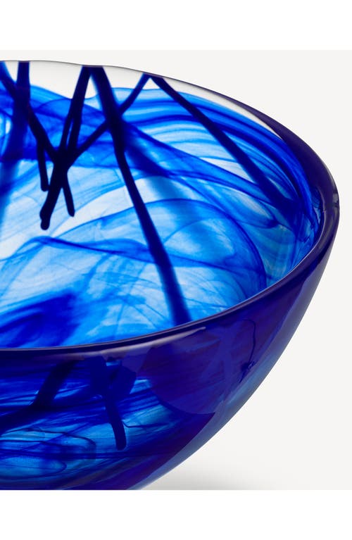 Kosta Boda Contrast Bowl In Blue