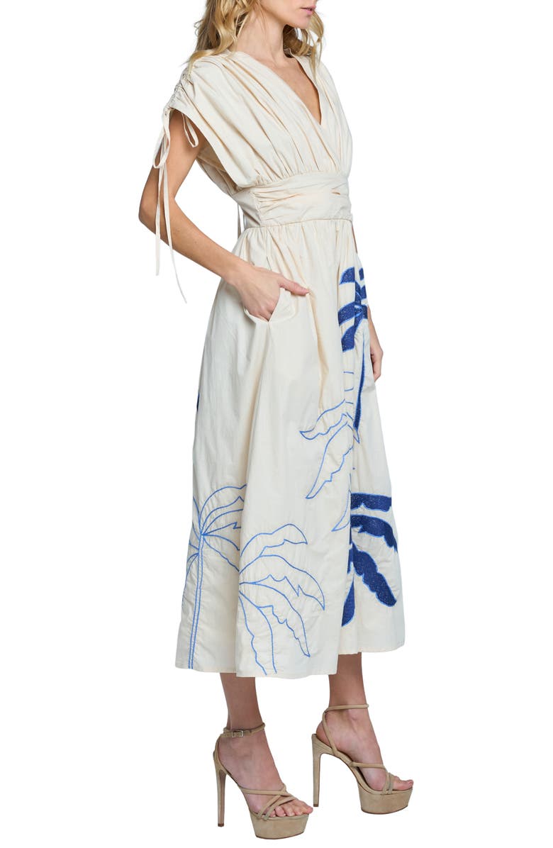 CIEBON Gale Embroidered A-Line Dress, Alternate, color, 