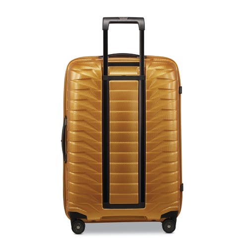Samsonite Proxis Medium Hardside Tsa Friendly Spinner In Honey Gold