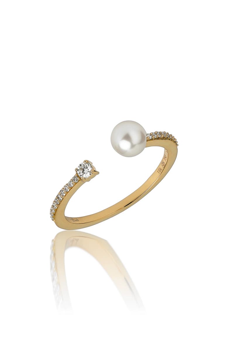 Hueb Spectrum Pearl & Diamond Ring, Main, color, 