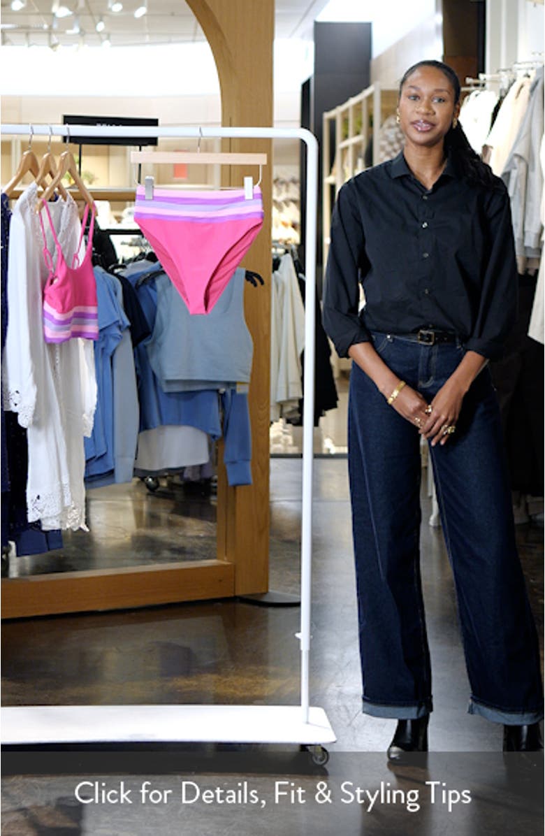 Millie Colorblock High Waist Bikini Bottoms, sales video thumbnail