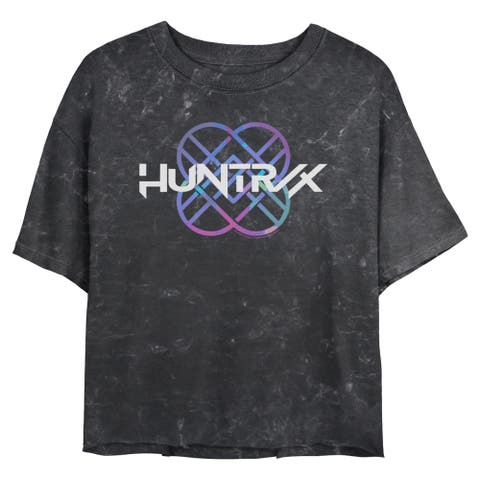 Junior's KPop Demon Hunters Colorful Holographic Logo  Graphic T-Shirt
