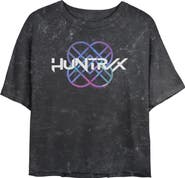 KPop Demon Hunters Junior's KPop Demon Hunters Colorful Holographic Logo Graphic T-Shirt