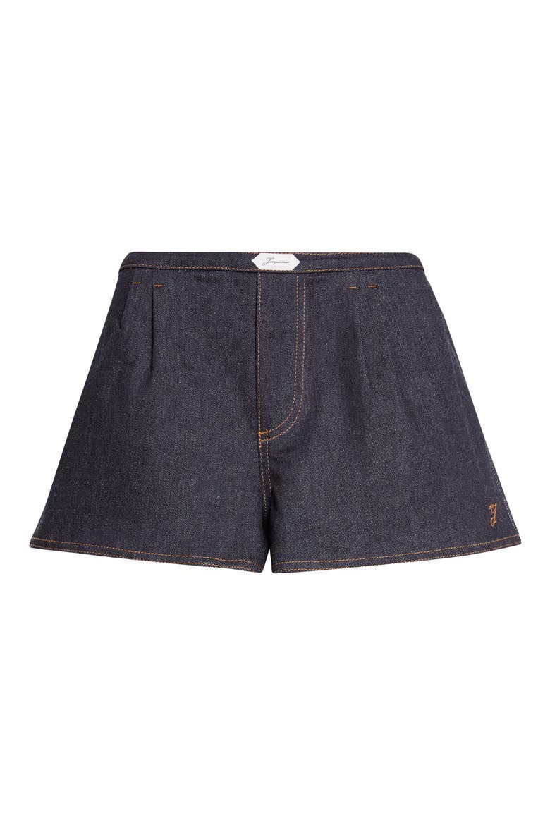 Le Amelo de-Nîmes Denim Shorts, Alternate, color, DARK NAVY