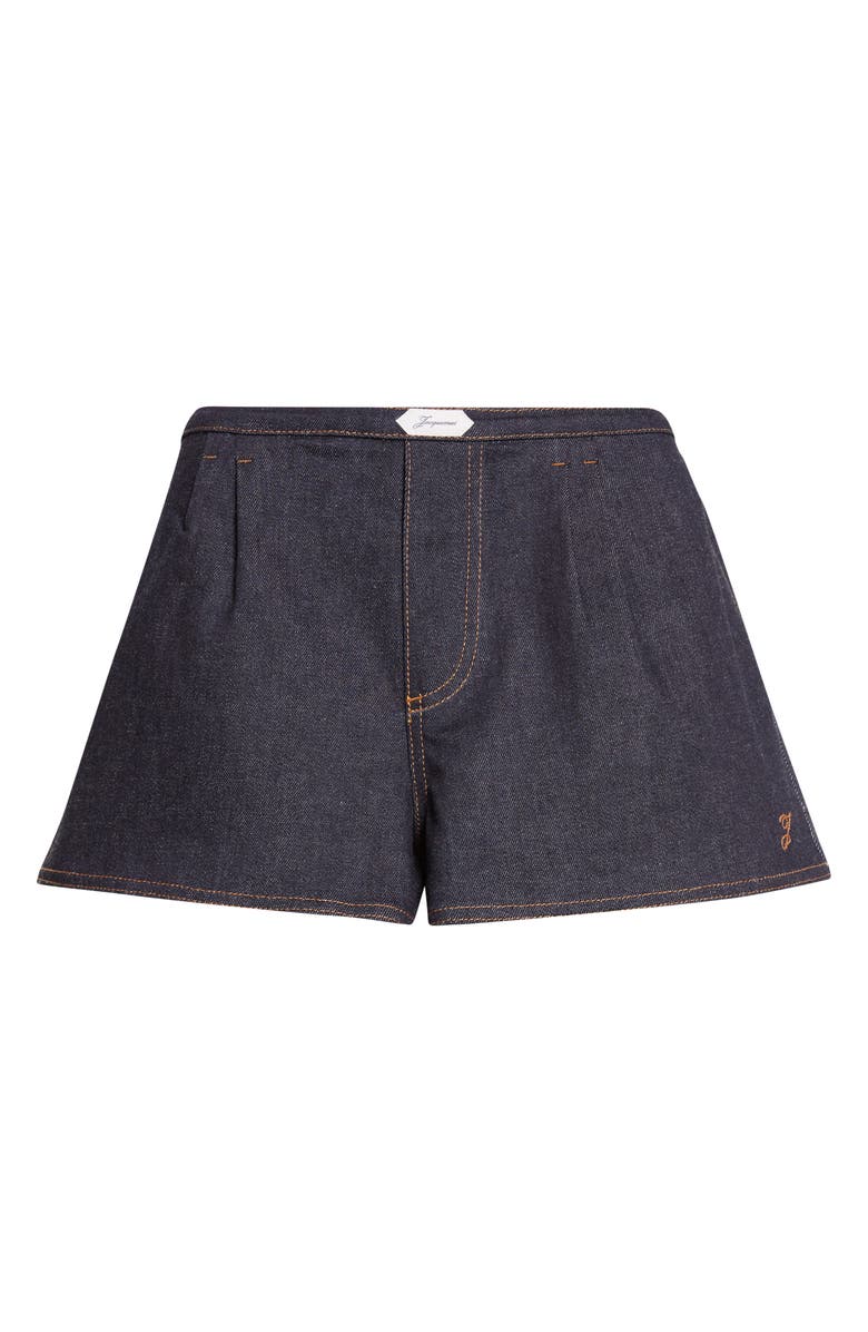 Jacquemus Le Amelo de-Nîmes Denim Shorts, Main, color, Dark Navy