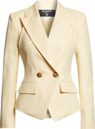 Balmain Double Breasted Natte Jacket