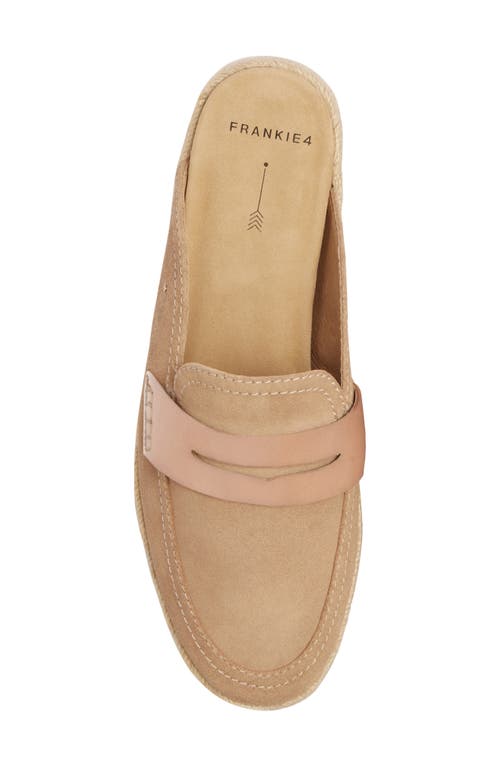 Frankie4 Arlie Loafer Mule In Camel Suede