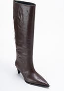 Forever & Always Shoes Siora Leather Knee High Boot