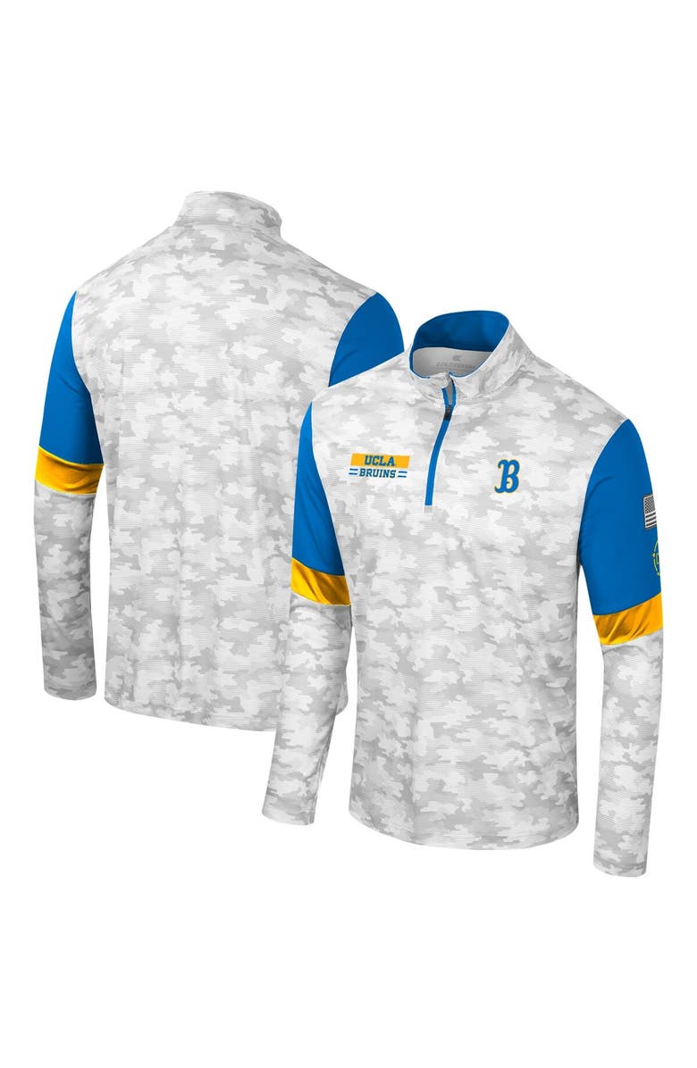 COLOSSEUM Men's Colosseum Camo UCLA Bruins OHT Military Appreciation Tomahawk Quarter-Zip Windshirt, Alternate, color, Camo