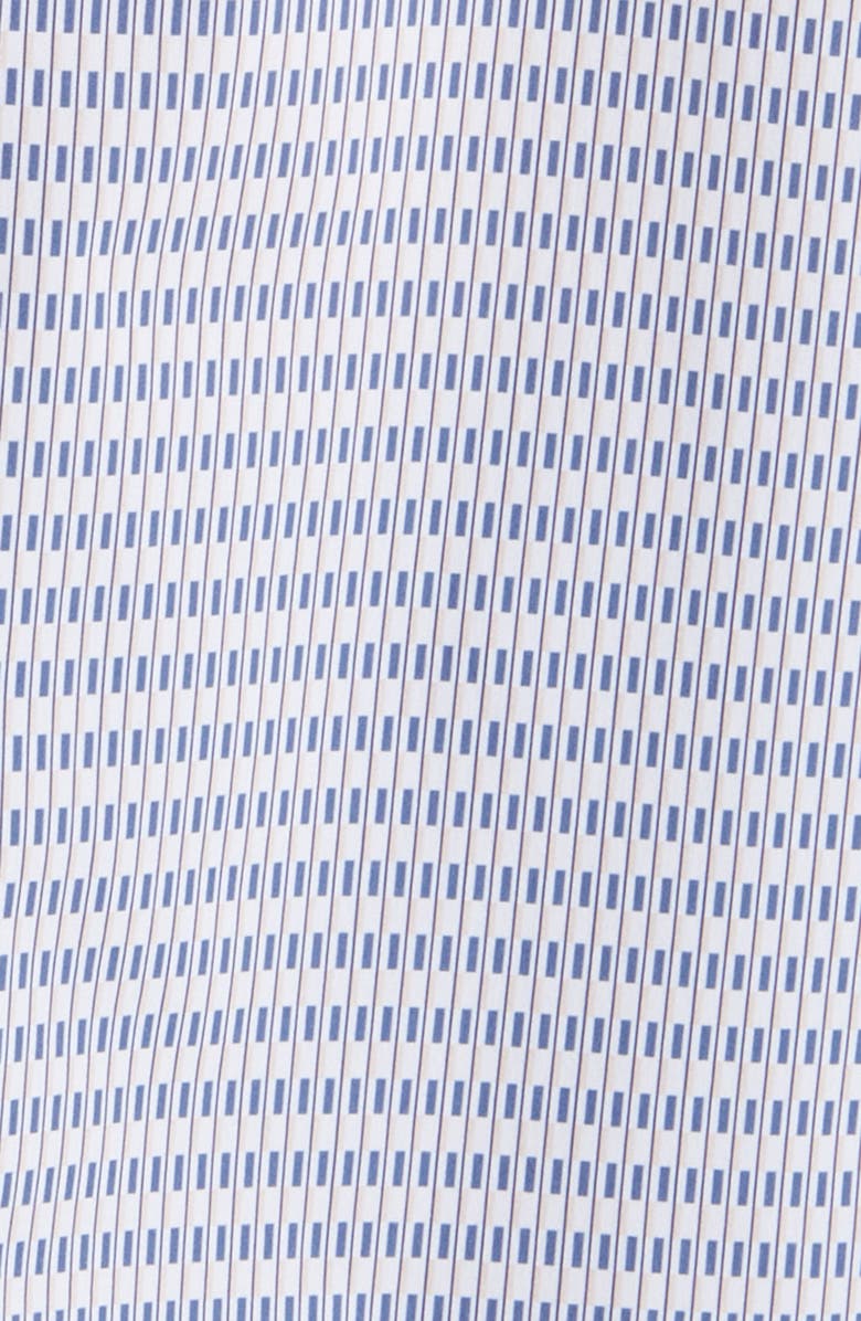 Mizzen+Main Leeward Trim Fit Rose Quartz Grid Short Sleeve Button-Up Performance Shirt, Alternate, color, 