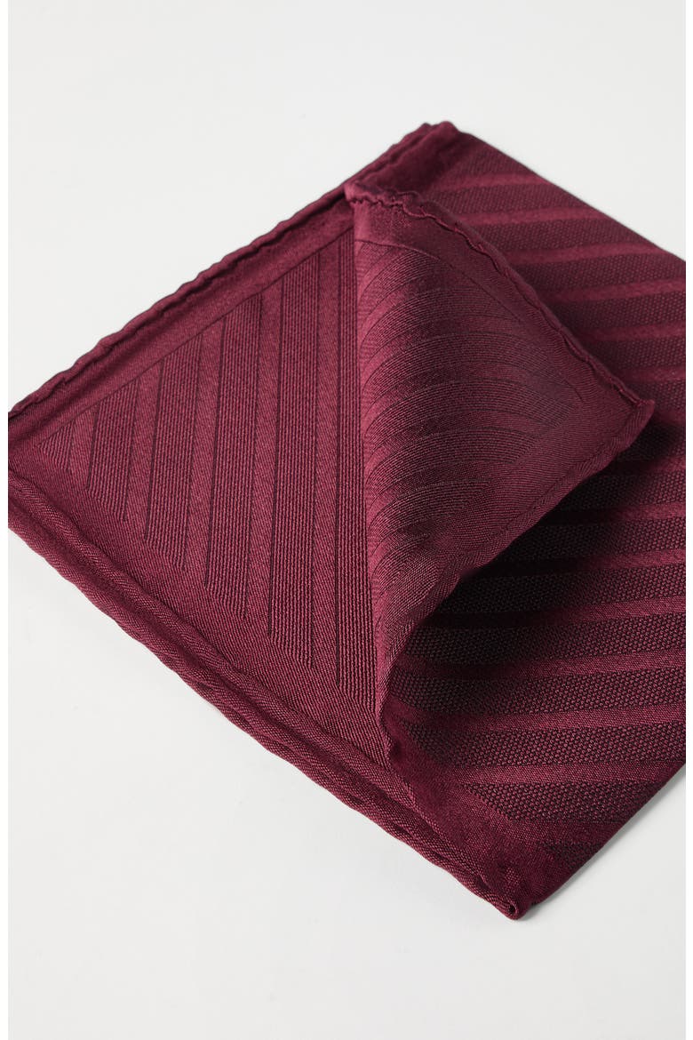 Silk pocket square, Alternate, color, Purple-Red