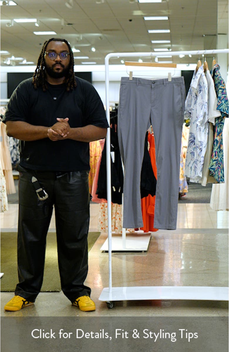 Island Life Flat Front Organic Cotton Blend Chinos, sales video thumbnail