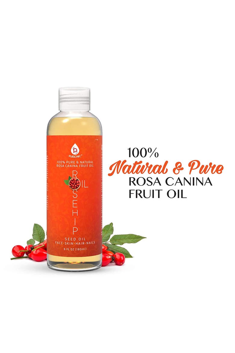 100% Pure Rosehip Oil 6 Oz, Alternate, color, Multicolor