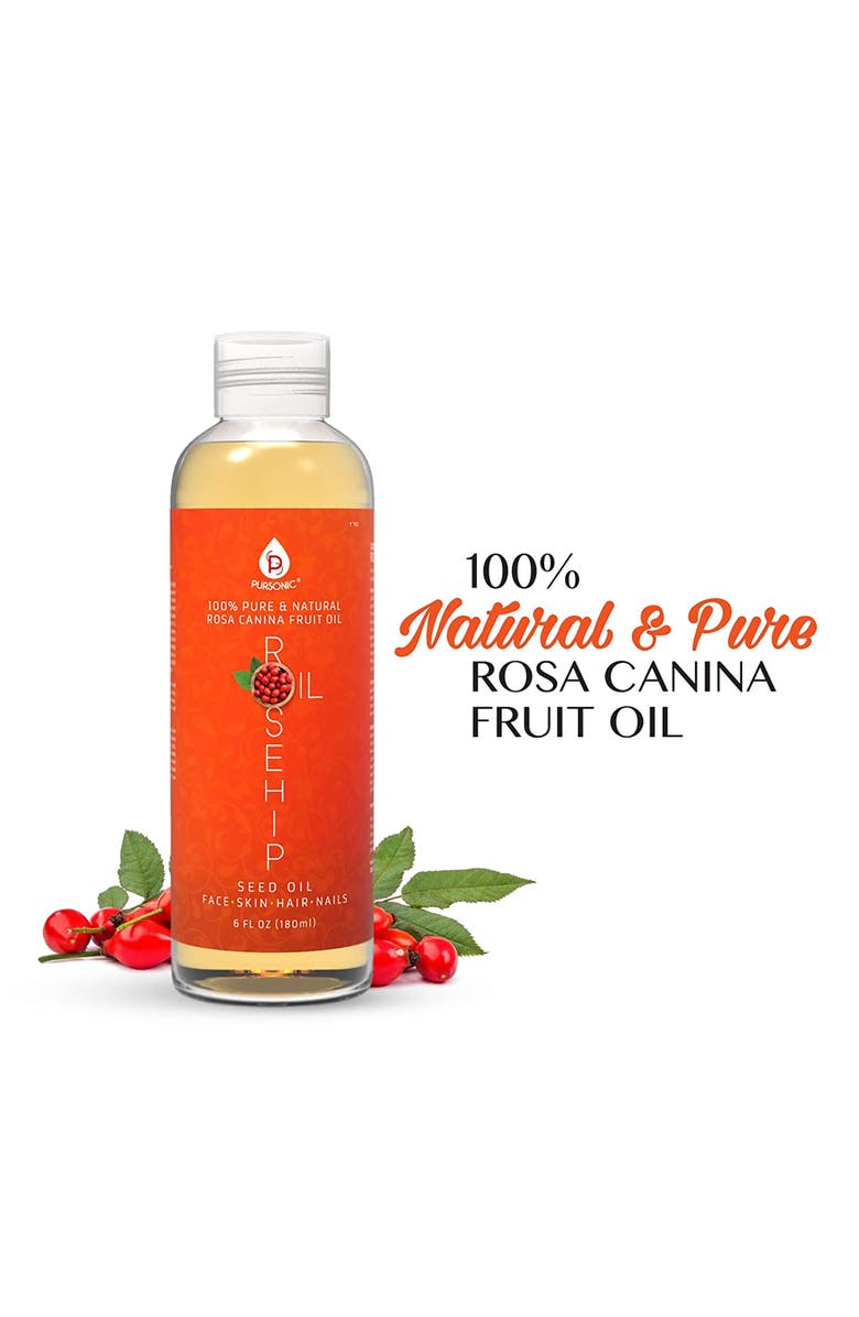 PURSONIC 100% Pure Rosehip Oil 6 Oz, Alternate, color, Multicolor