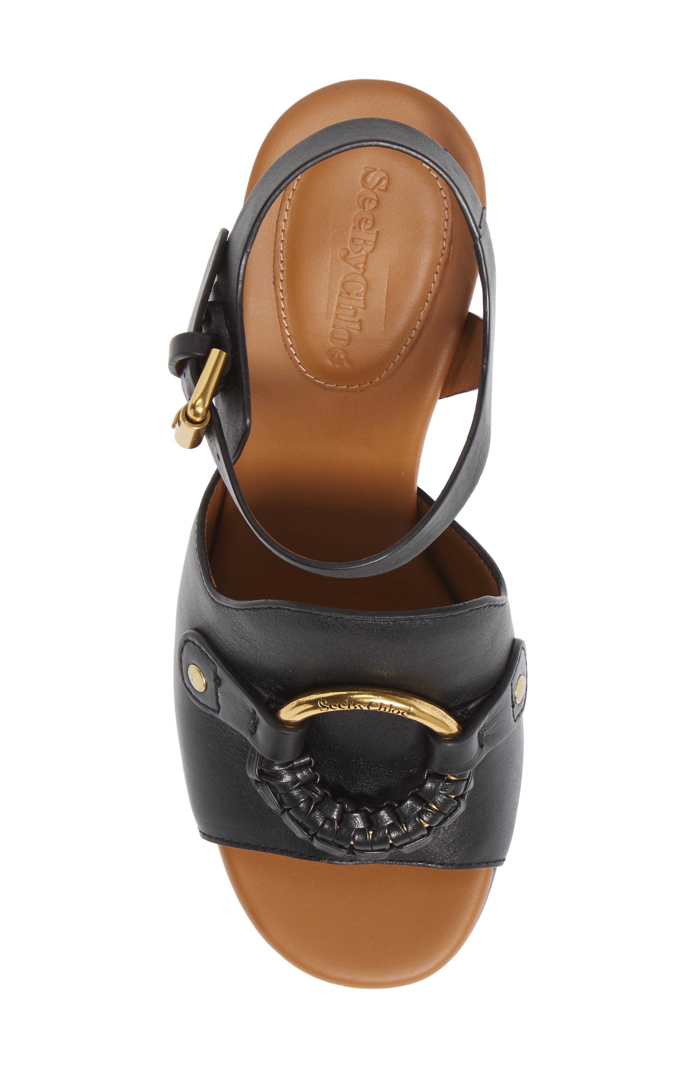 See by Chloé Hana Ankle Strap Sandal, Alternate, color, 