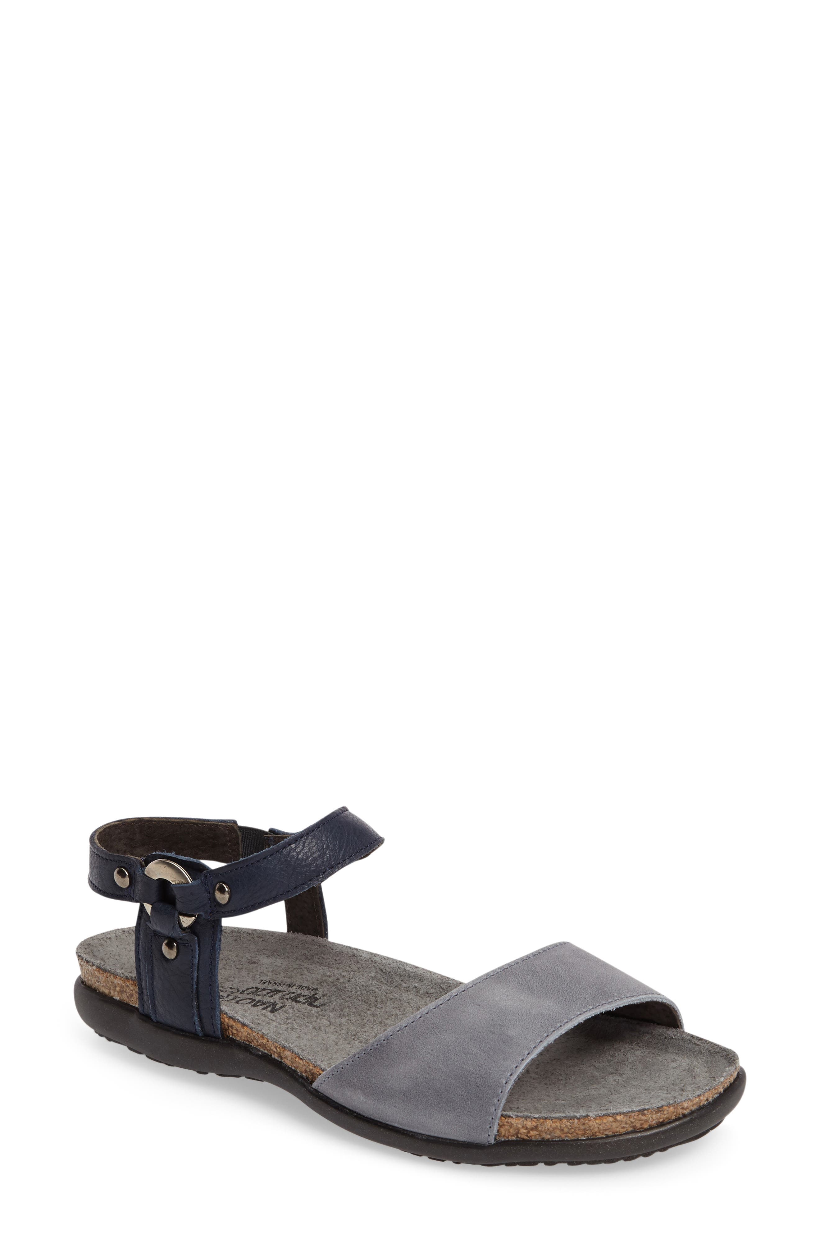 Sabrina Sandal, Main, color, VINTAGE SLATE LEATHER