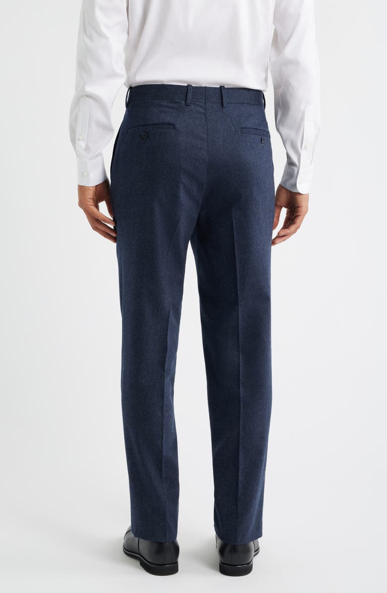 Peter Millar Harker Flat Front Stretch Wool & Cashmere Dress Pants, Alternate, color, Blue
