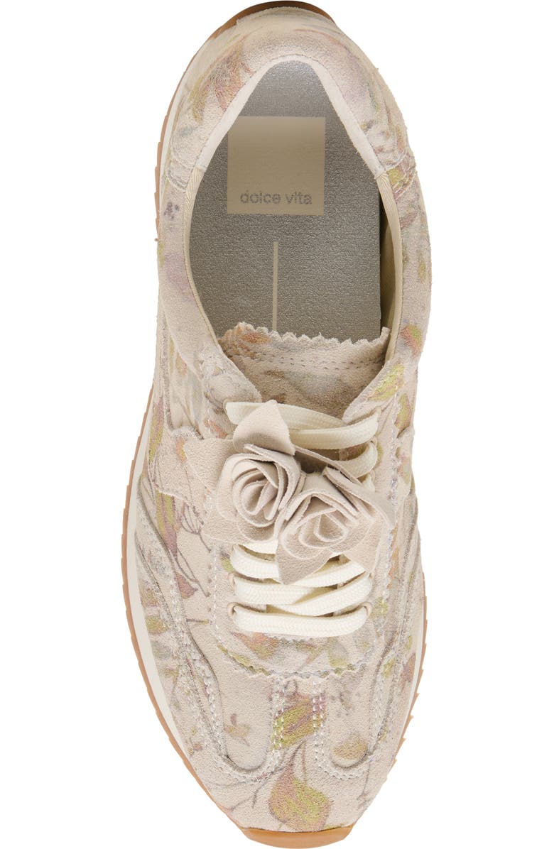 Dolce Vita Floral Sneaker, Alternate, color, Sand Floral Suede