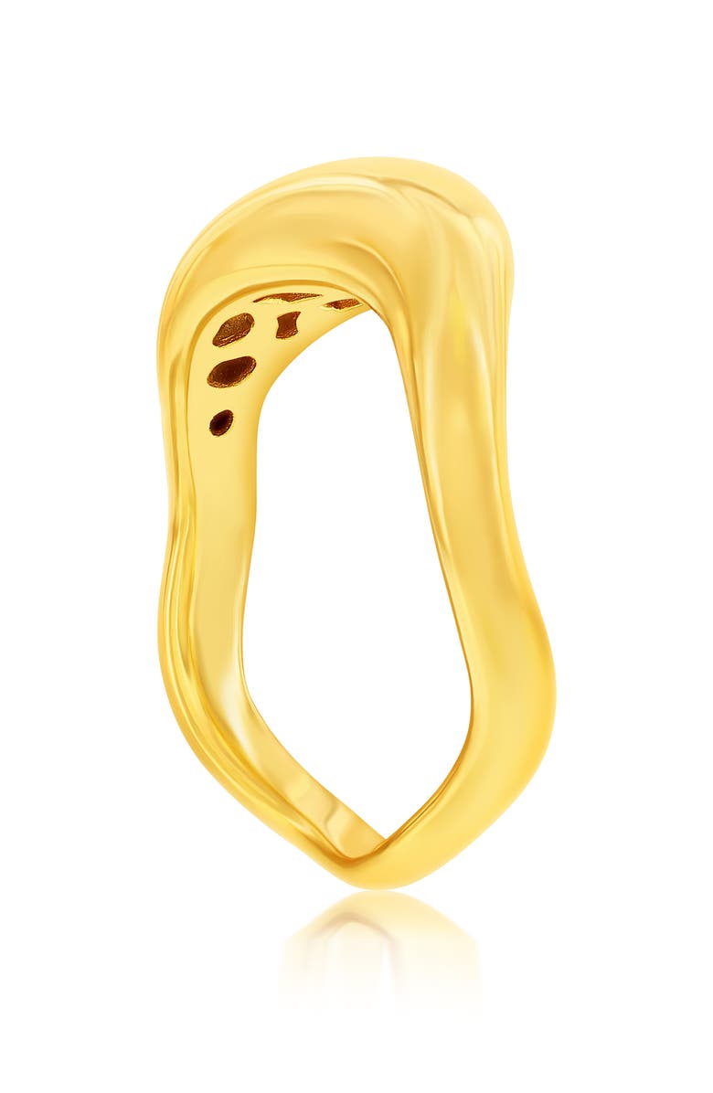 SIMONA Puffed Wavy Ring, Alternate, color, Gold