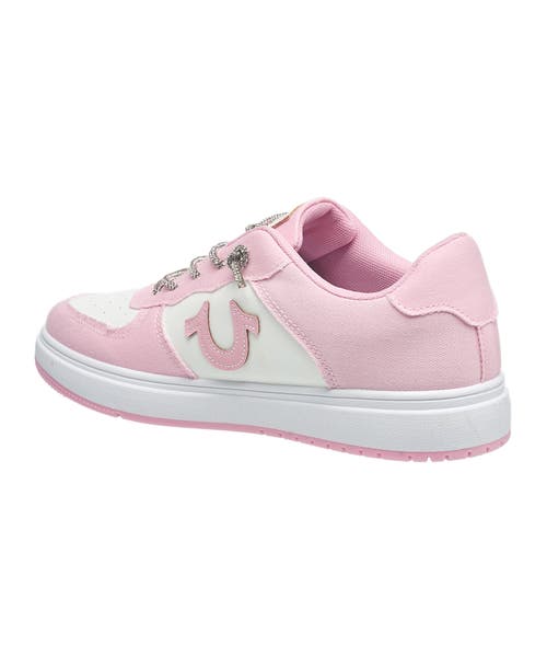 True Religion Ladies Allison Logo Sneaker In Pink