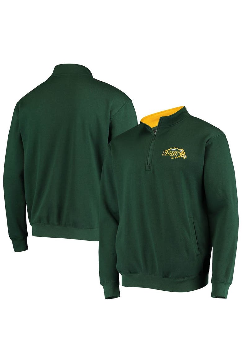 Men's Colosseum Green NDSU Bison Tortugas Logo Quarter-Zip Jacket, Alternate, color, Green