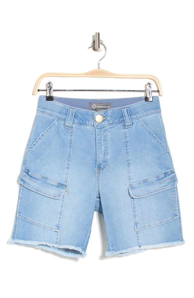 Democracy Cargo Denim Shorts, Alternate, color, 