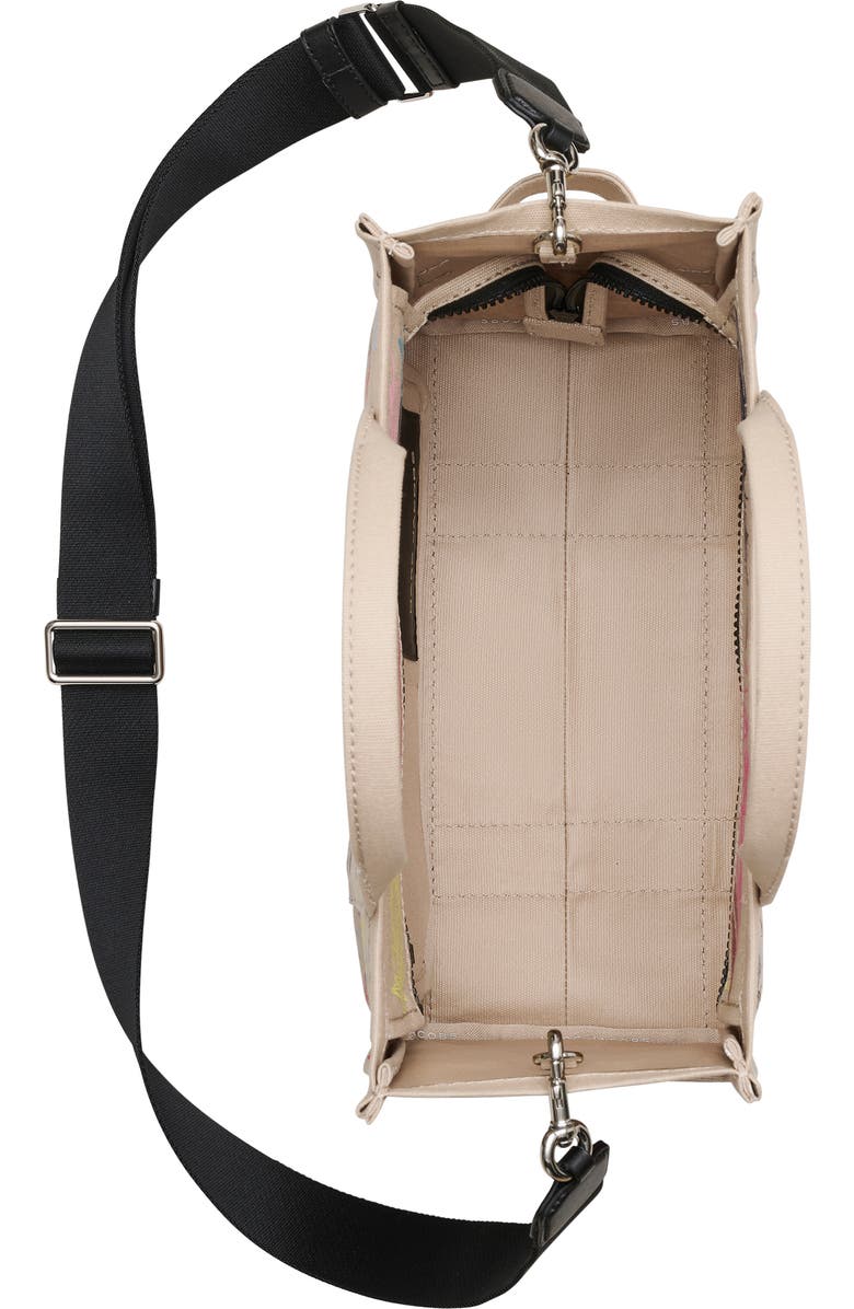 Marc Jacobs The Punk Scribble Medium Canvas Tote Bag, Alternate, color, Beige Multi