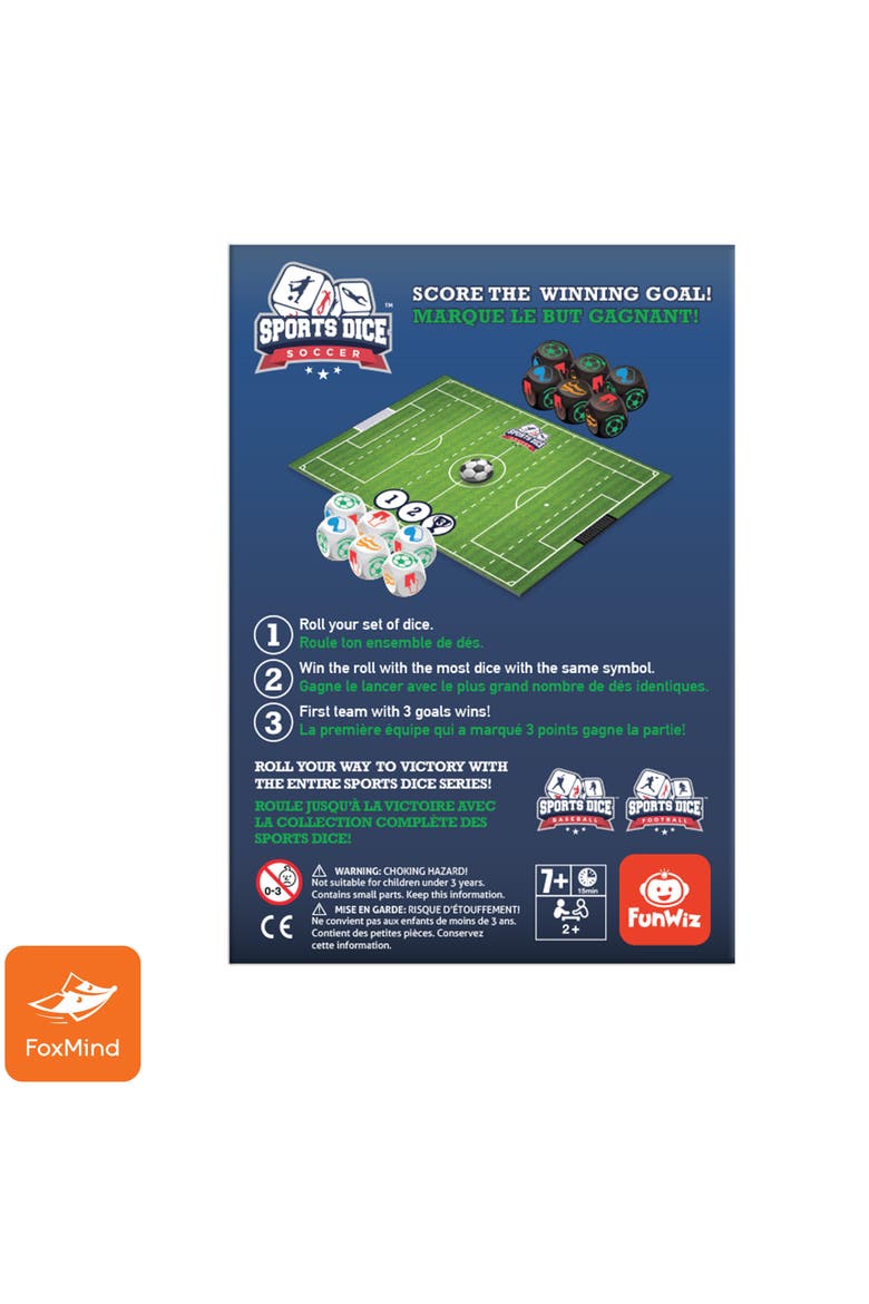 Sports Dice Soccer, 2 or 4 Players, Ages 7+, Alternate, color, Multicolored