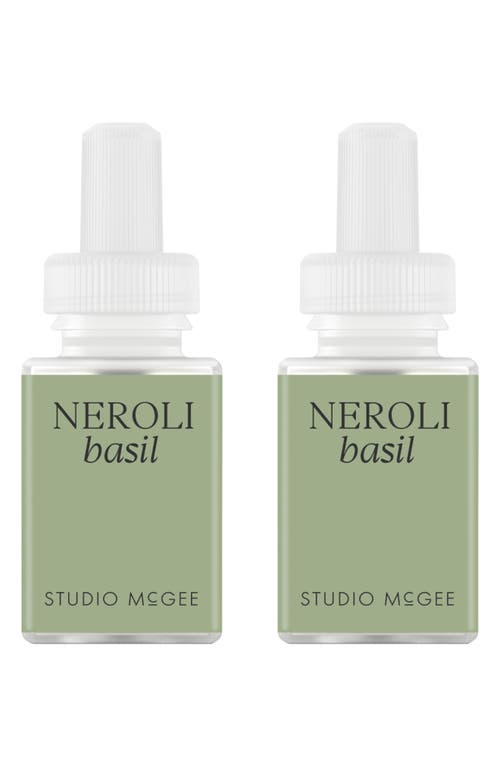 Pura X Studio Mcgee French Linen 2-pack Diffuser Fragrance Refills In Neroli Basil