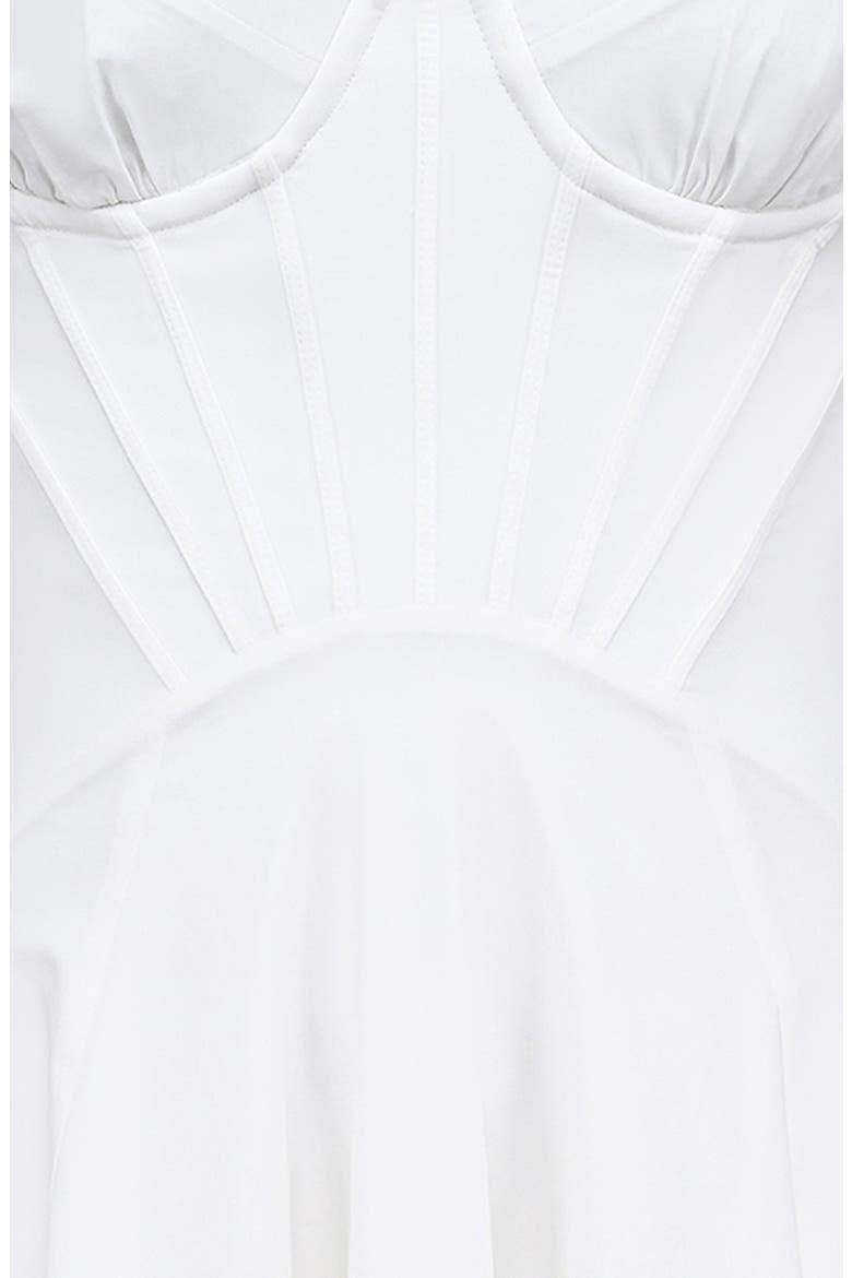 Steffani Corset Midi Sundress, Alternate, color, CLOUD DANCER