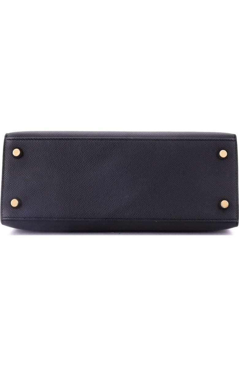Pre-Owned Hermes Kelly Handbag Black Epsom with Gold Hardware 25, Alternate, color,